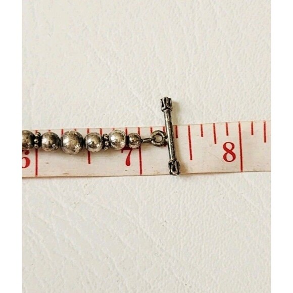 Sterling Toggle Bracelet Name Tyler & Emily 7.25 15.36g -TESTED - Picture 6 of 7